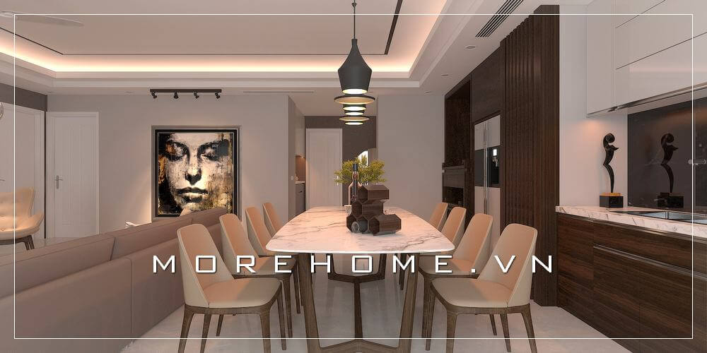 Bố trí nội thất phòng bếp đẹp - MOREHOME